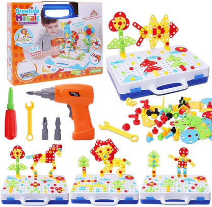 PIECES CREATIVE TOY DRILL PUZZLE SET