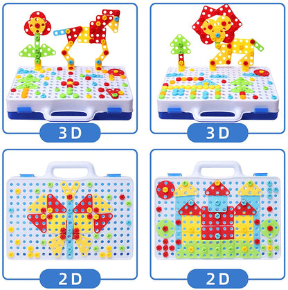 PIECES CREATIVE TOY DRILL PUZZLE SET