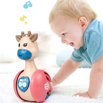 SLIDING DEER BABY TUMBLER RATTLE 3 IN 1