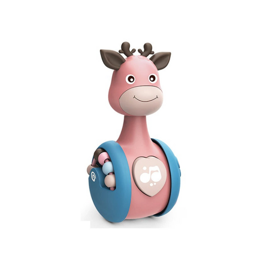 SLIDING DEER BABY TUMBLER RATTLE 3 IN 1